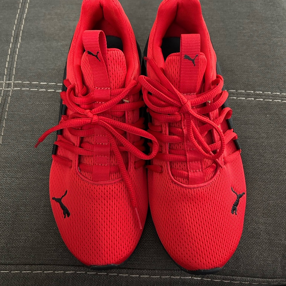 Puma Red Athletic Sneakers